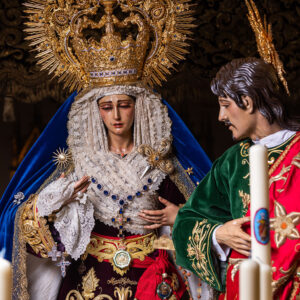 Monte Calvario en su trono.  Reportaje 2025 Málaga