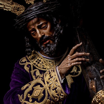El Perdón de Málaga en su trono procesional. Semana Santa 2022