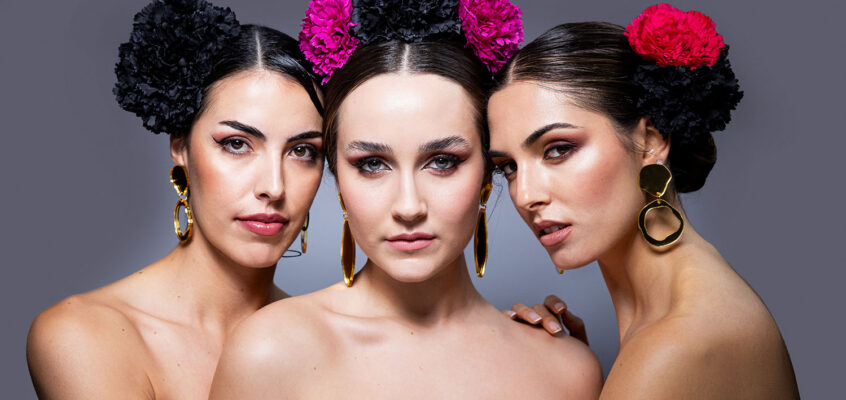 Fotos promocionales de moda flamenca. Jote Martínez – LO CURA 2024 –